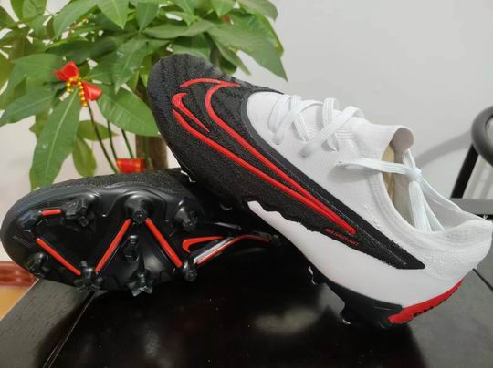 Nike Football Shoes Black Red White-69